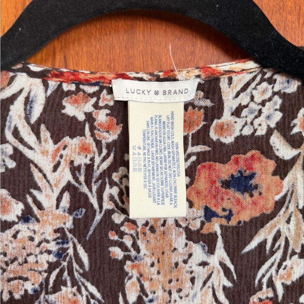 Lucky Brand Multicolor Floral kimono